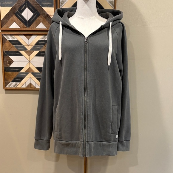 Vuori Tops - Vuori Restore Full Zip Hoodie in Dusty Pine Oversized Small